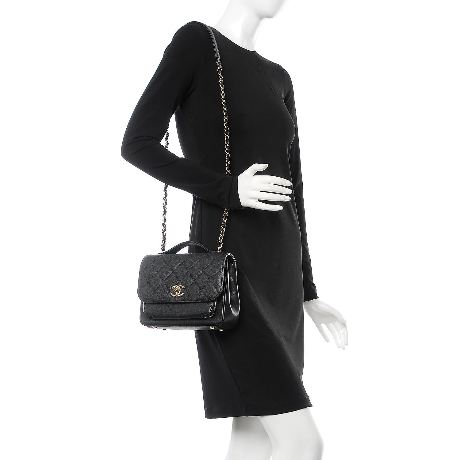 Chanel Caviar Quilted Medium Business Affinity Flap Black 2 of 7