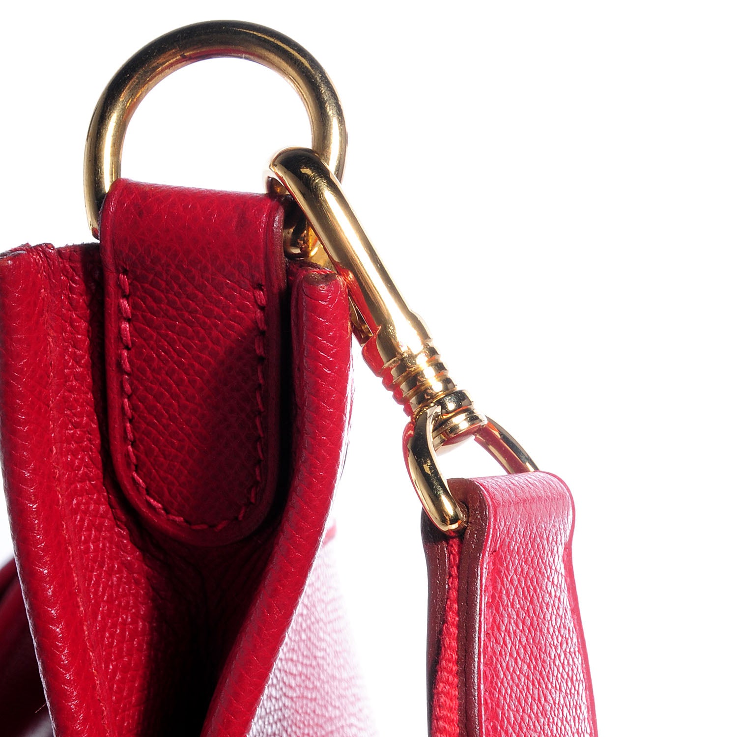 Hermes Courchevel Evelyne GM Rouge Vif 5 of 20