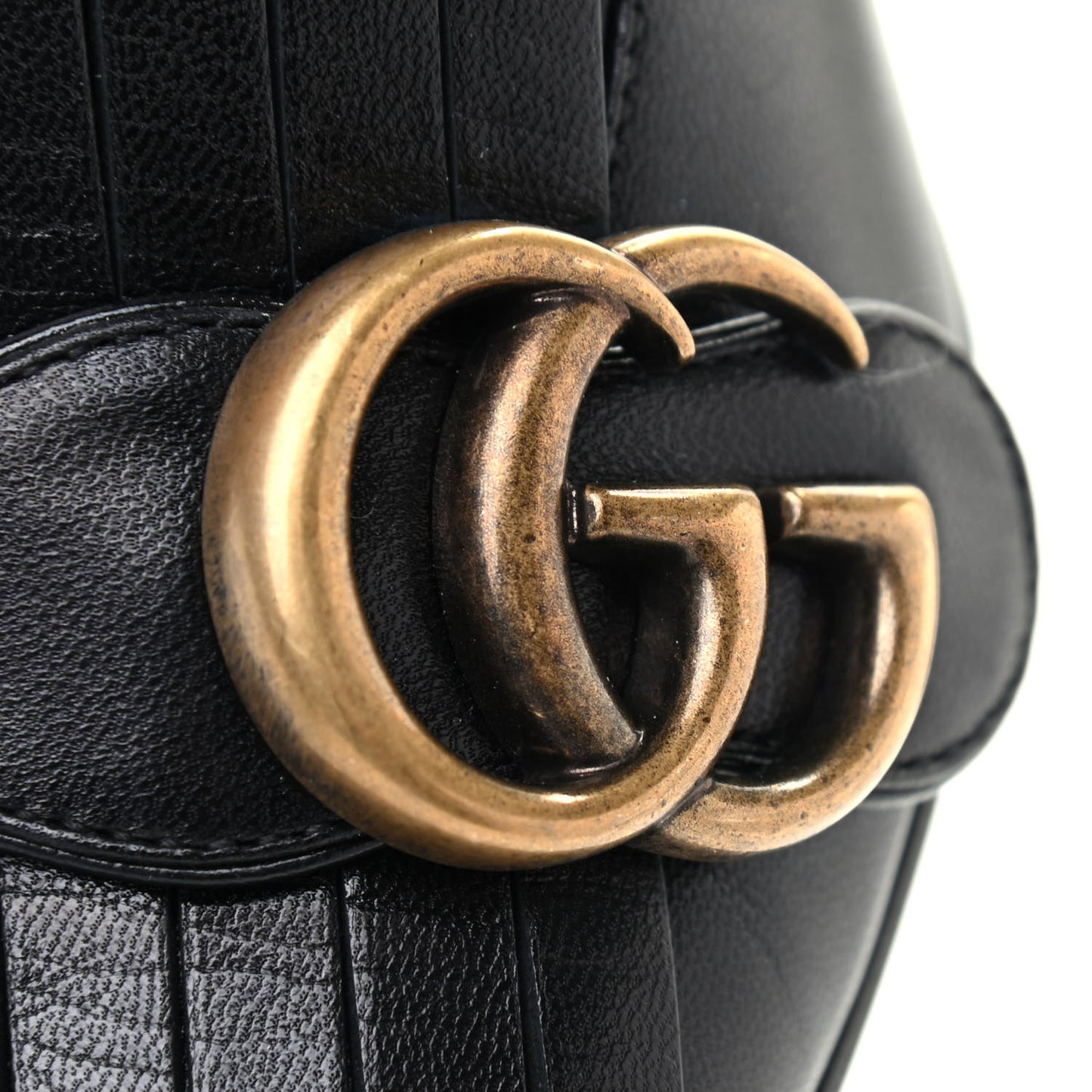 Malaga Kid GG Marmont Fringe 50mm Loafer Pumps 36 Black