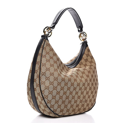Gucci Monogram Medium GG Twins Hobo Black 3 of 14