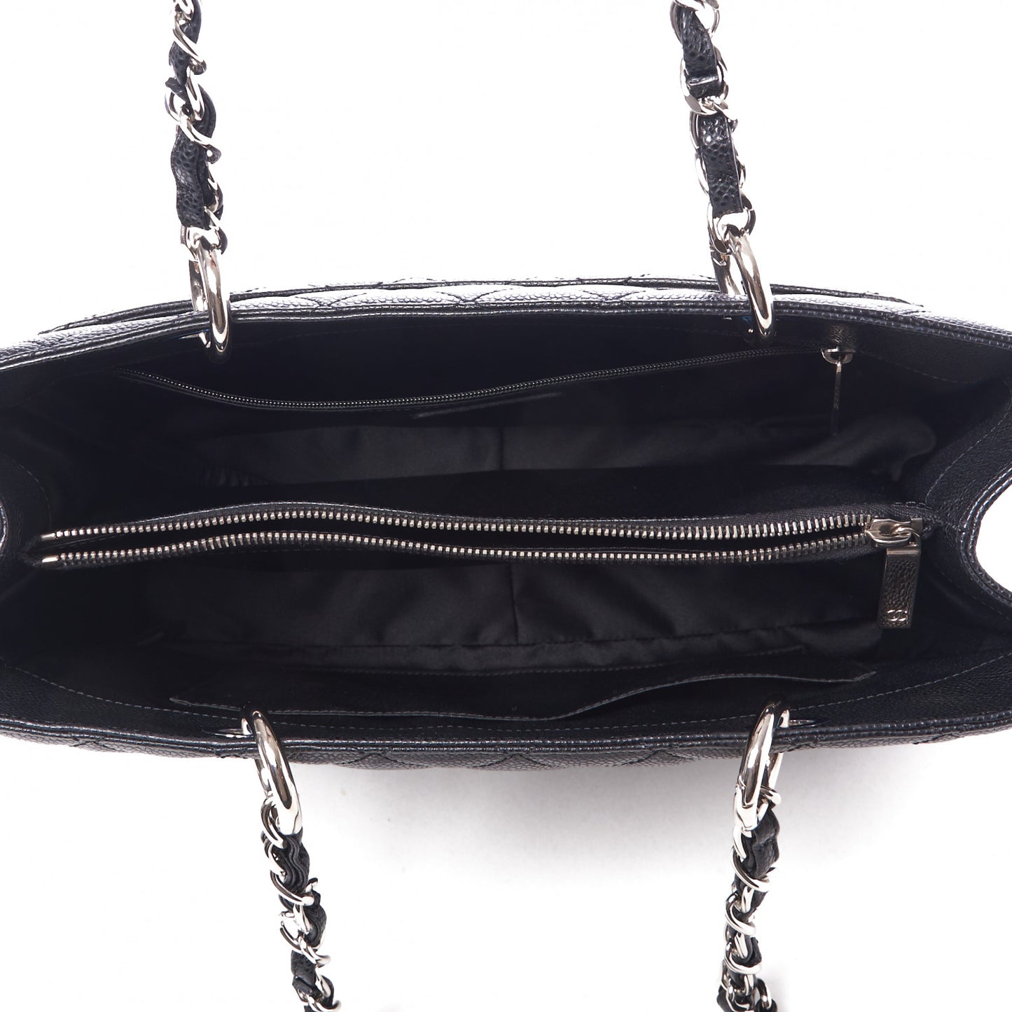 Caviar Quilted Grand Shopping Tote GST Black