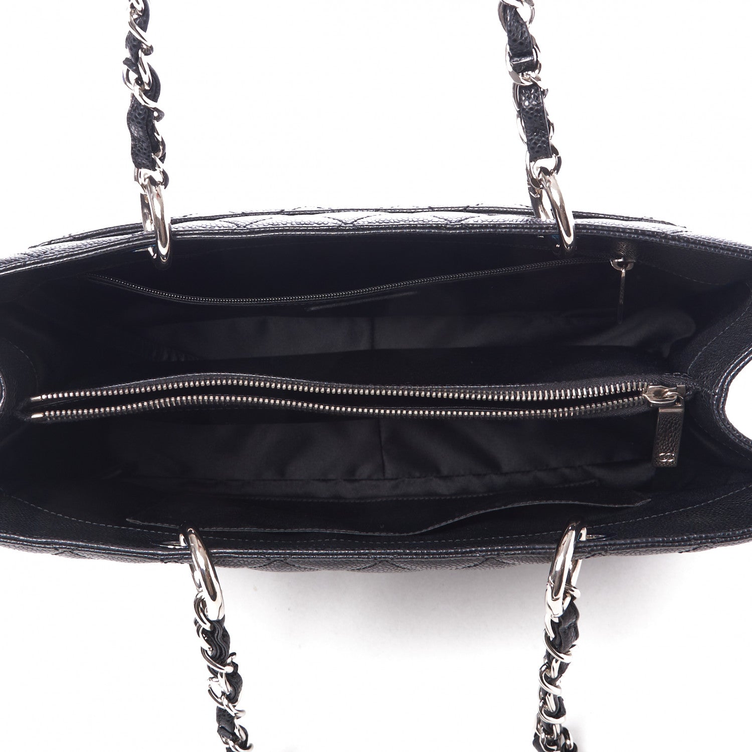 Chanel Caviar Quilted Grand Shopping Tote GST Black 4 of 9