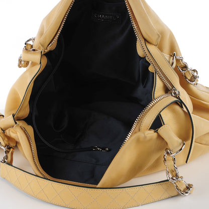 Chanel Lambskin Edgy Large Hobo Beige 2 of 10