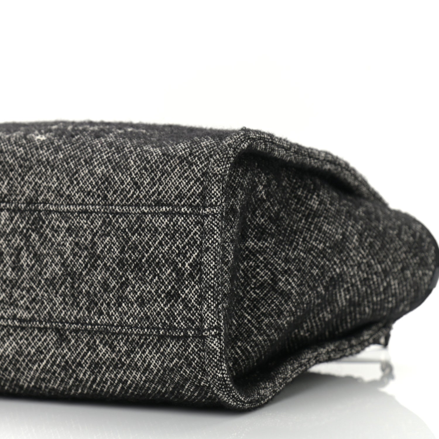 Chanel Mixed Fibers Calfskin Small Deauville Tote Black 10 of 10