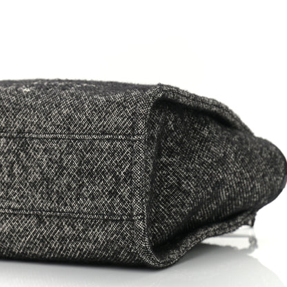 Chanel Mixed Fibers Calfskin Small Deauville Tote Black 10 of 10