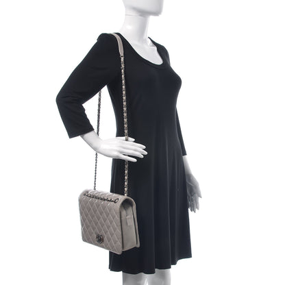 Chanel Glazed Calfskin Quilted Medium Day Trip Flap Black 2 of 16