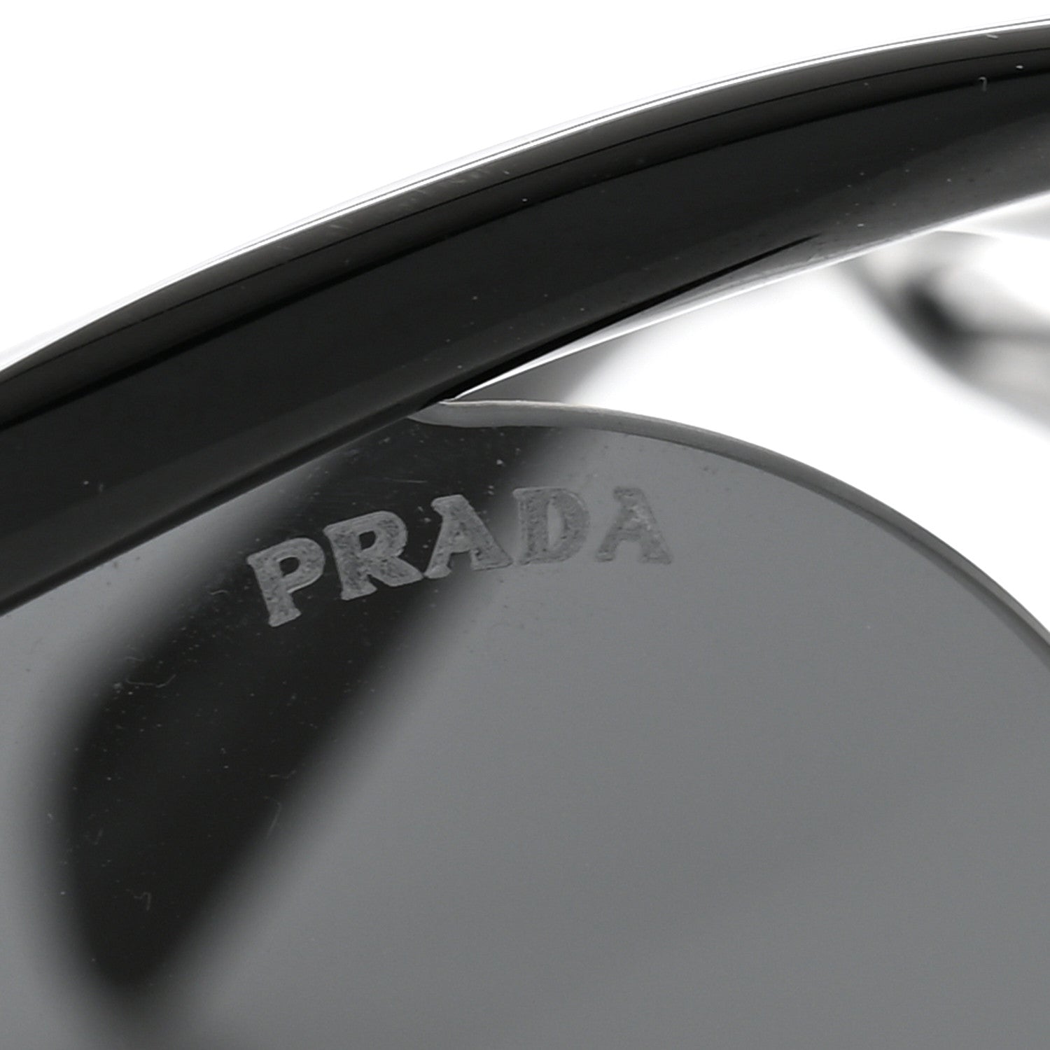 Prada Acetate Rimless Sunglasses SPR A24 Black 7 of 8