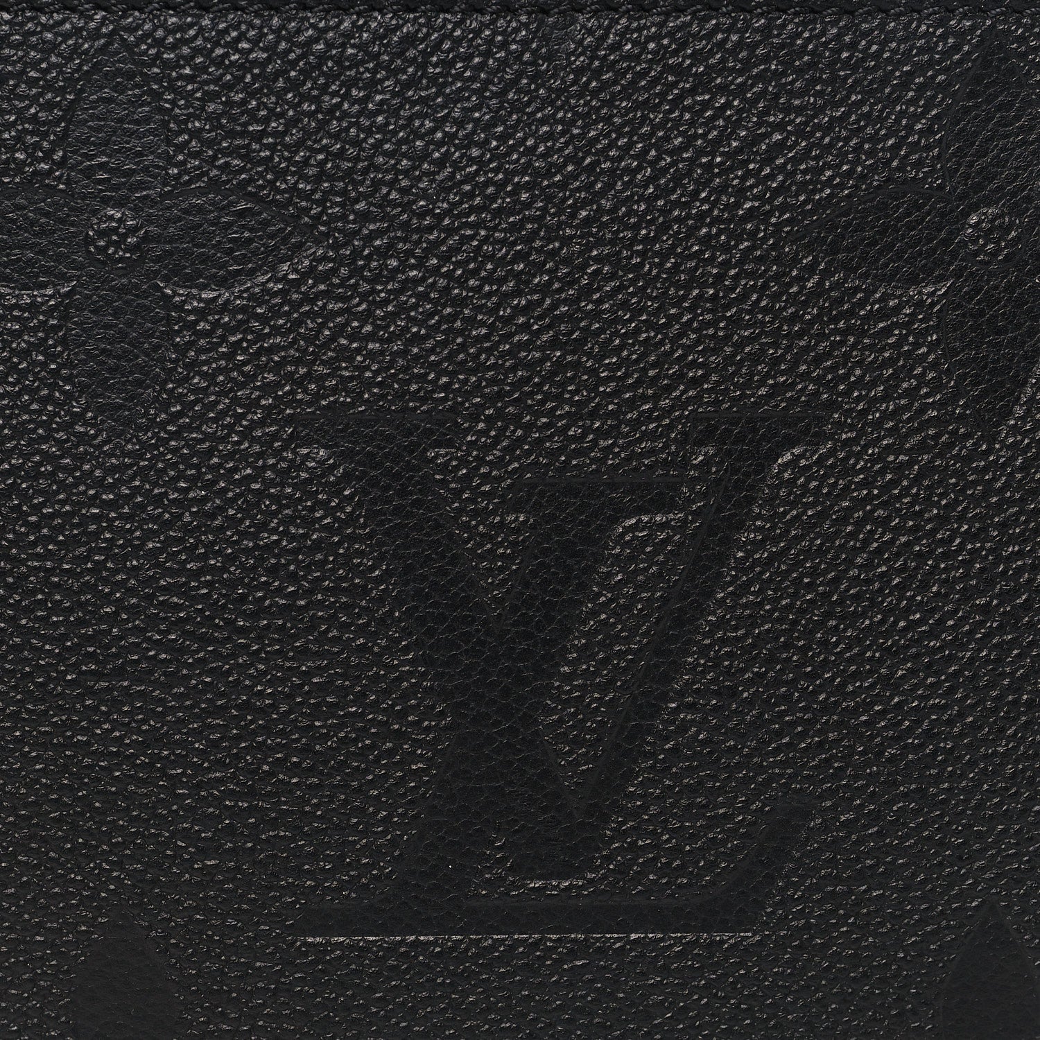 Louis Vuitton Empreinte Monogram Giant Neverfull MM Pochette Black 6 of 7