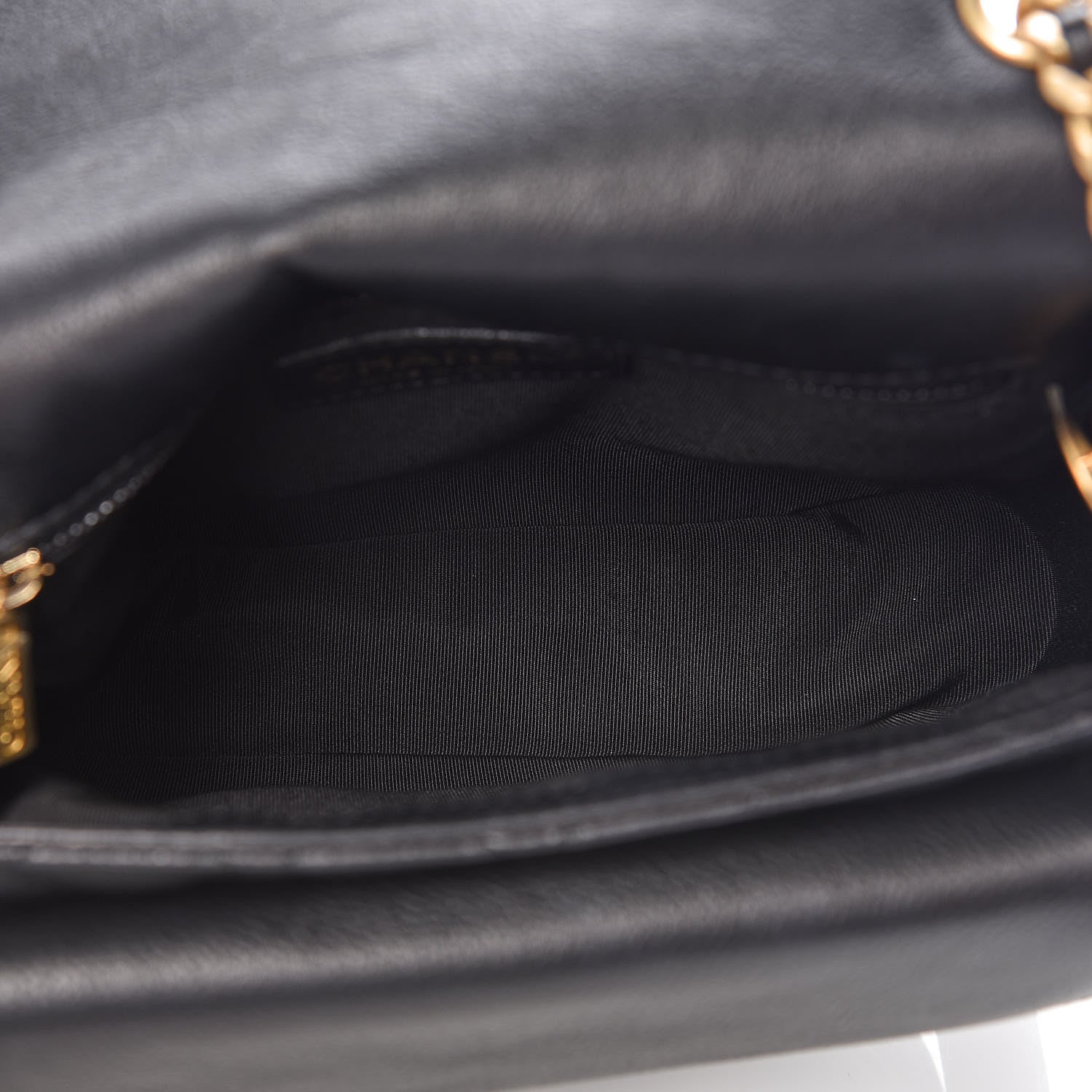 Chanel Grained Calfskin Quilted Messenger Flap Black 7 of 9