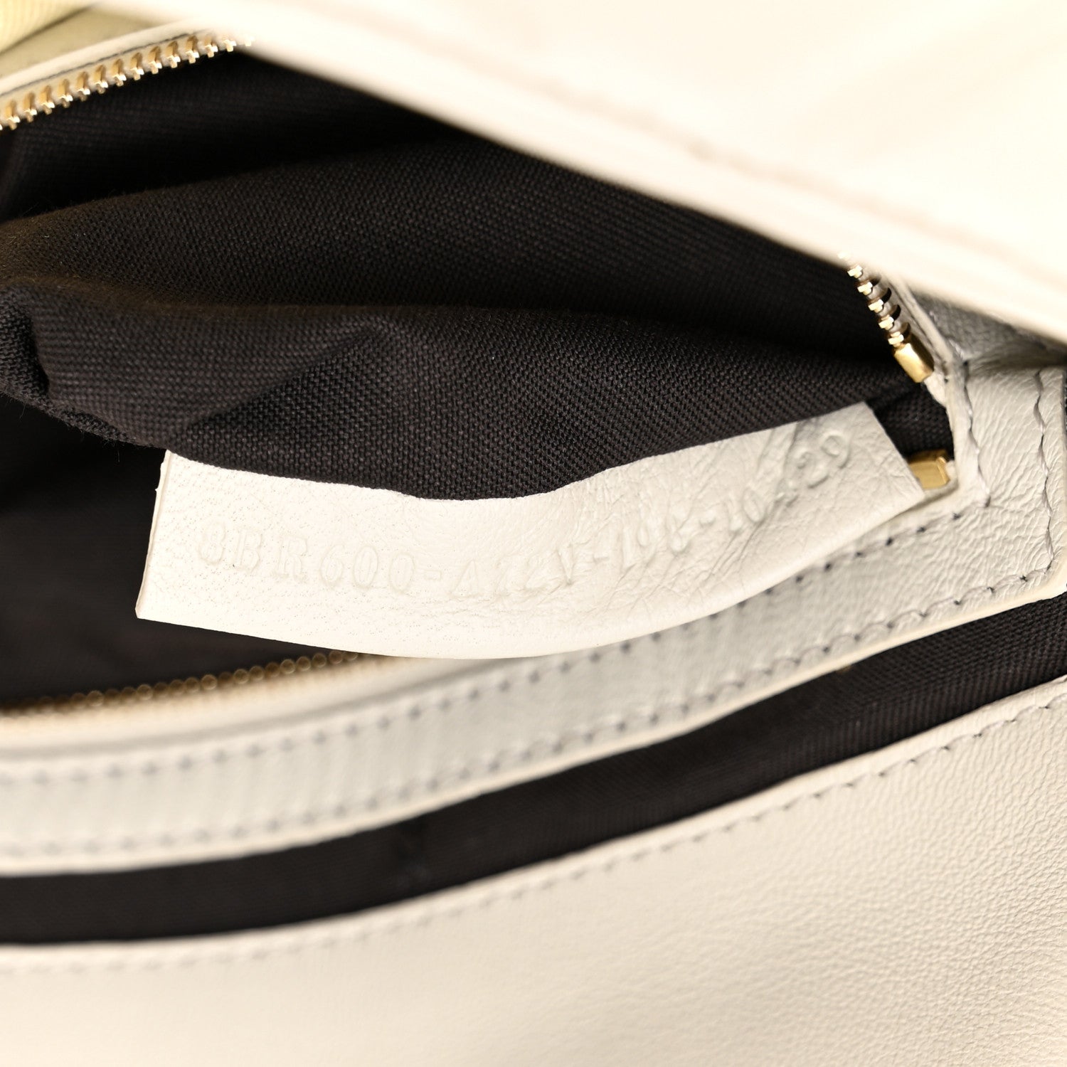 Fendi Nappa FF 1974 Embossed Baguette White 6 of 9