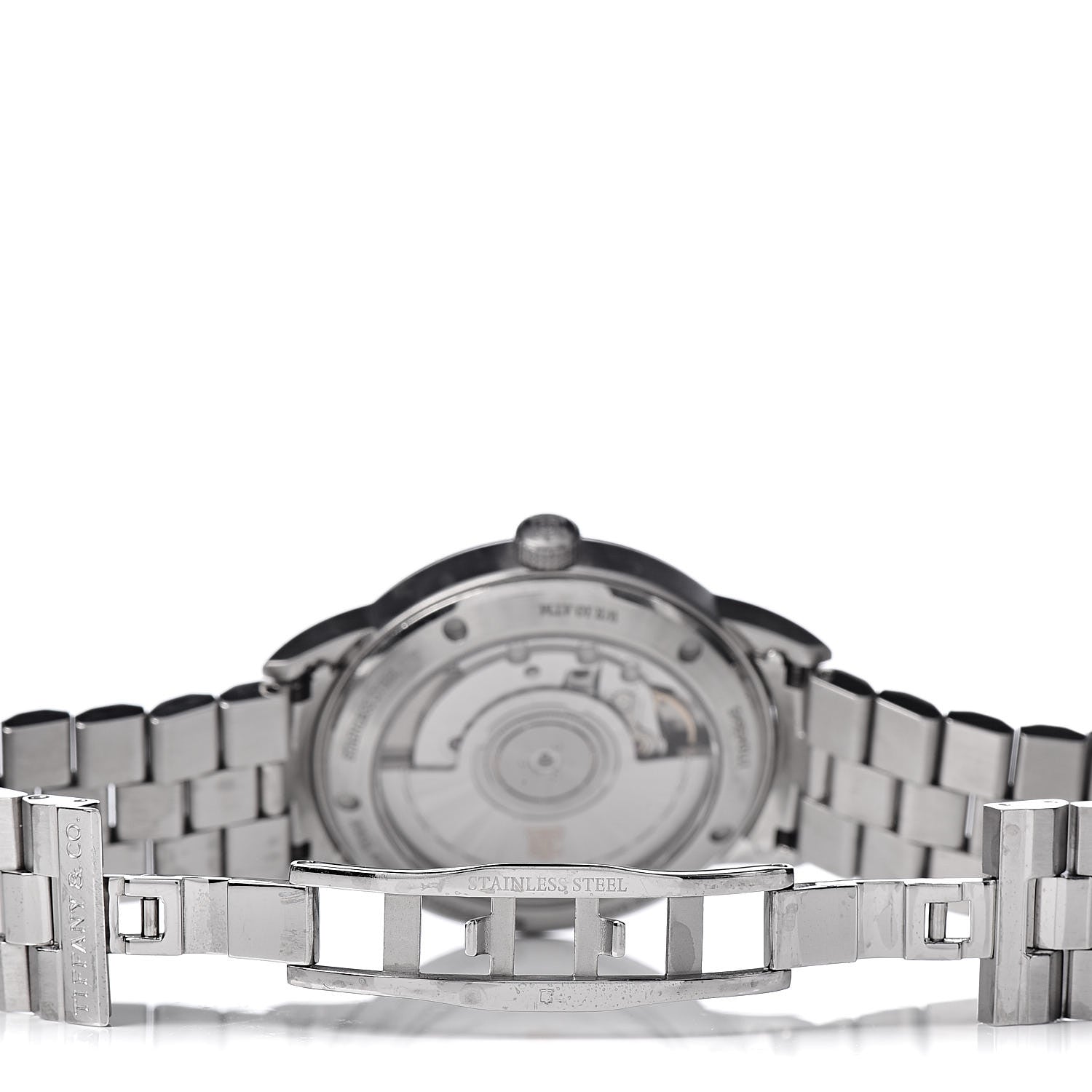 Tiffany Stainless Steel Diamond 34mm CT60 3-Hand Automatic Watch Pink 5 of 6