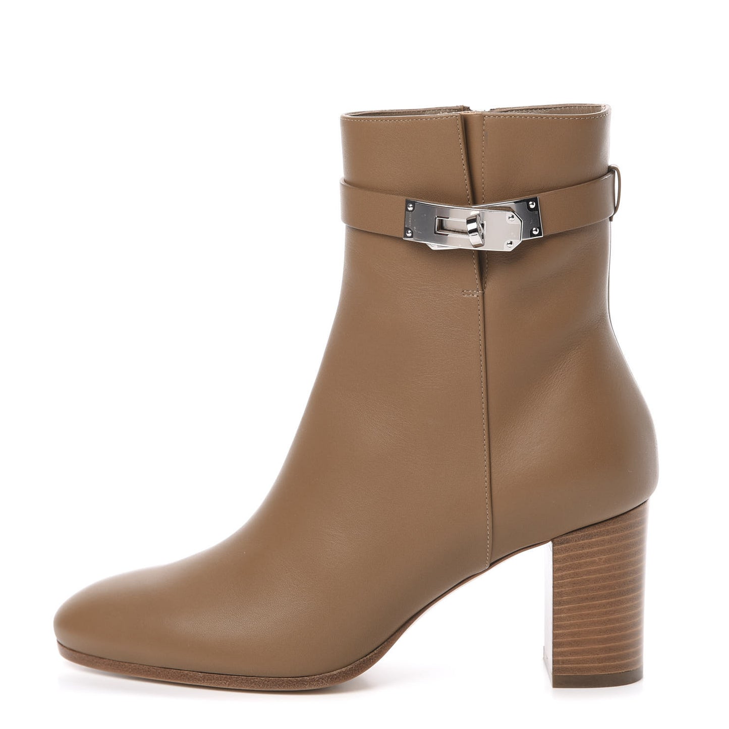 Calfskin Saint Germain Ankle Boots 37 Brun Fume