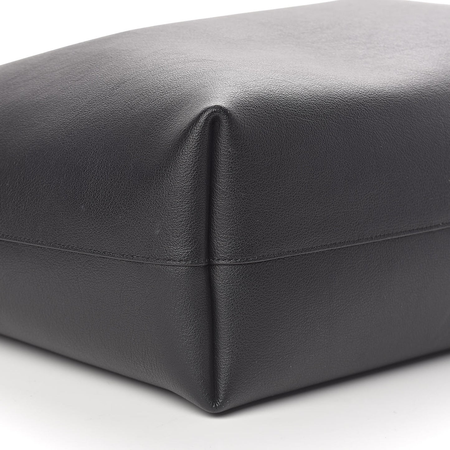 Calfskin Large Shopping Tote Black