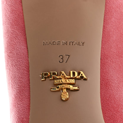 Prada Camoscio Basic 90mm Pumps 37 Geranio 7 of 10