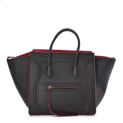 Celine Baby Grained Calfskin Medium Phantom Luggage Dark Taupe 2 of 16