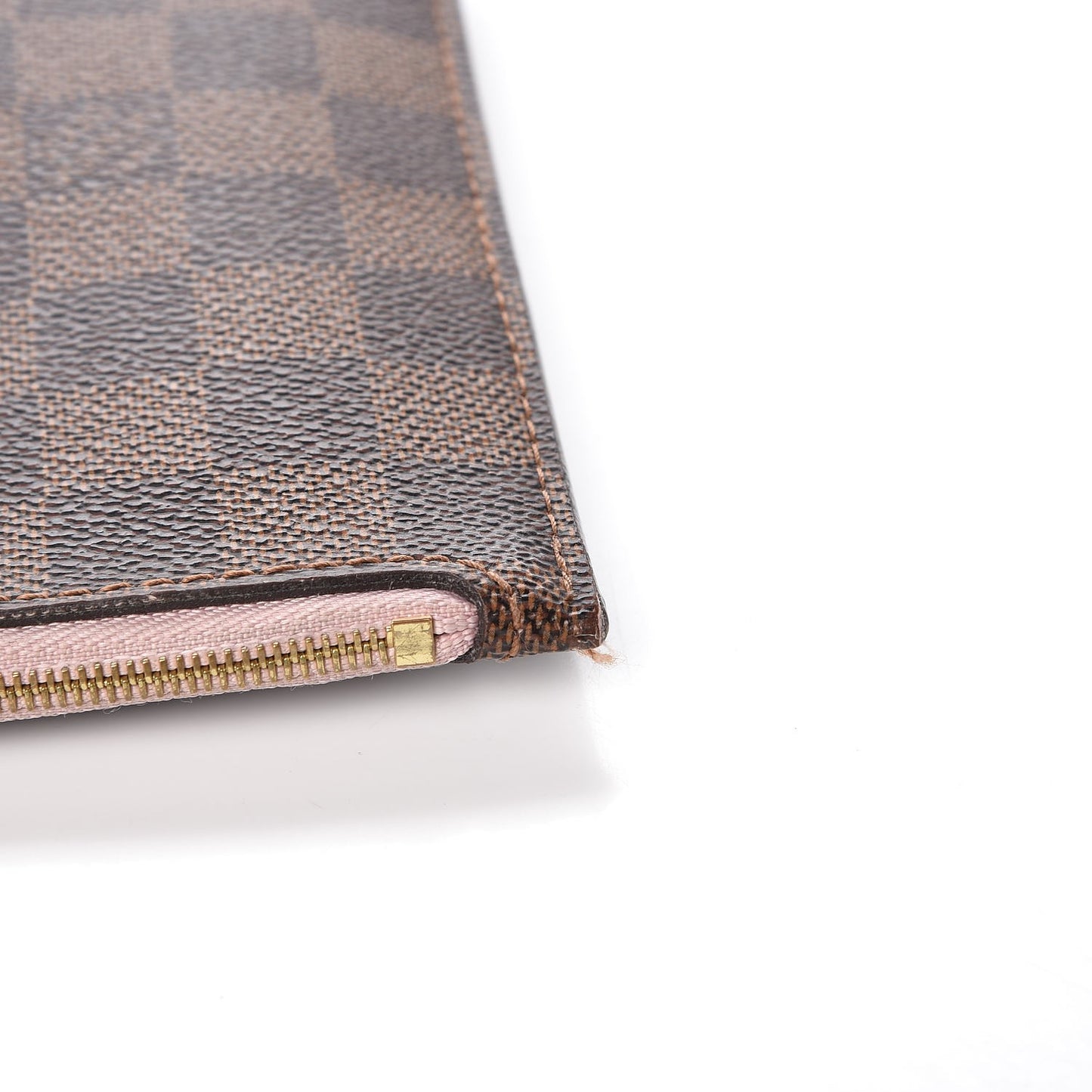 Damier Ebene Neverfull MM GM Pochette Rose Ballerine