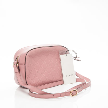 Gucci Guccissima Signature Small Camera Bag Rose Baby Candy 3 of 7