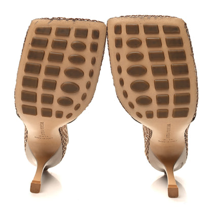 Bottega Veneta Mesh Calfskin Chain Stretch Pumps 39.5 Beige 5 of 7
