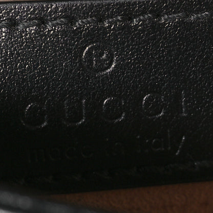 Gucci Calfskin Matelasse Super Mini GG Marmont Shoulder Bag Black 6 of 11