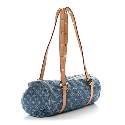 Louis Vuitton Monogram Denim Papillon Denim Blue 4 of 10