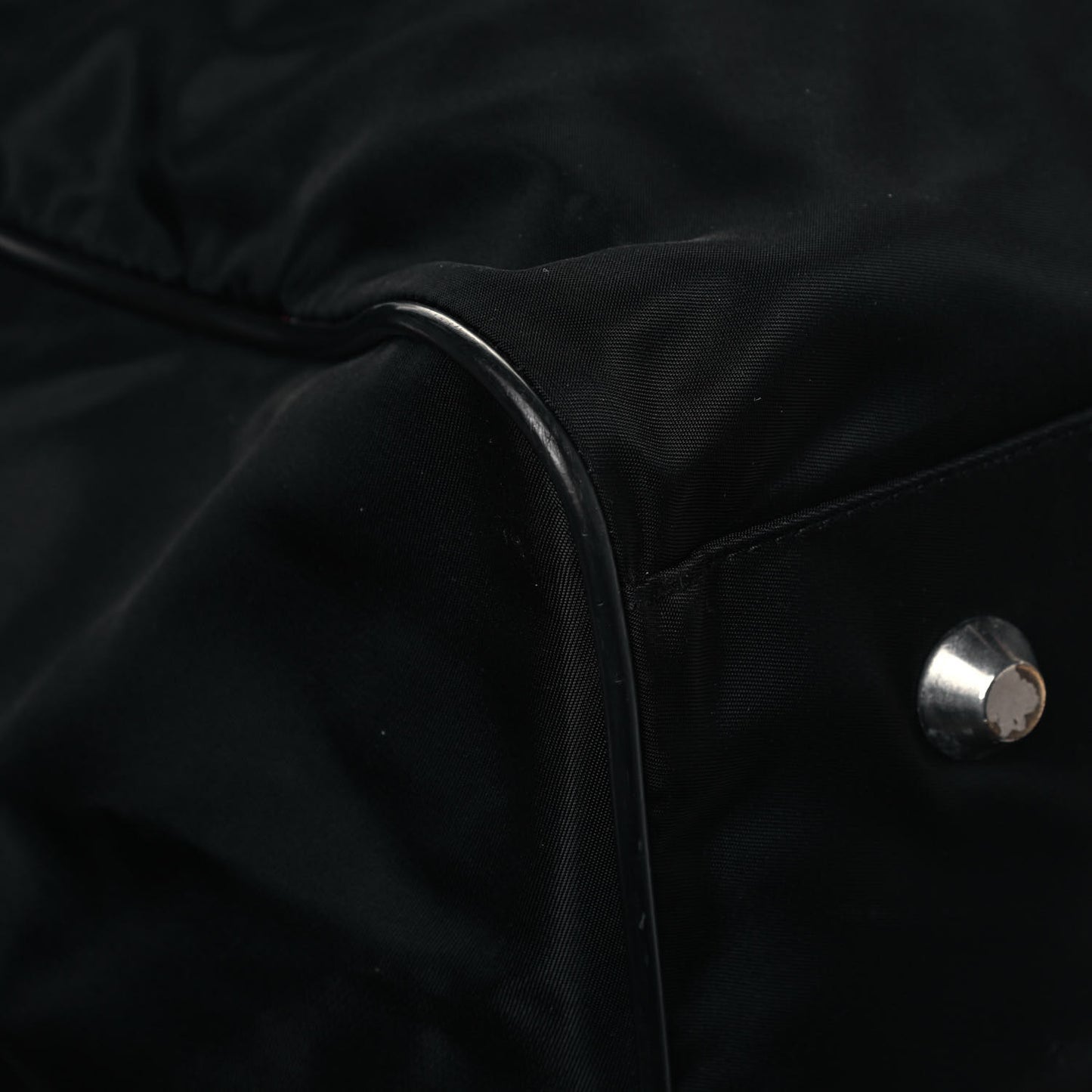 Tessuto Nylon Saffiano Duffle Black