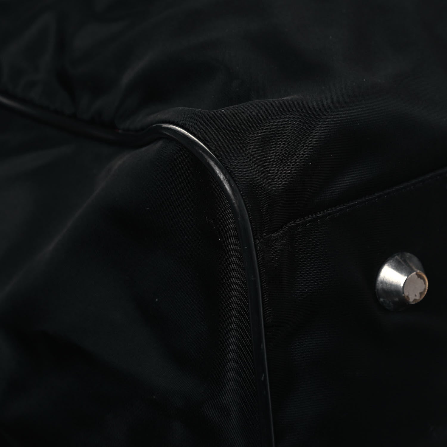 Prada Tessuto Nylon Saffiano Duffle Black 10 of 15