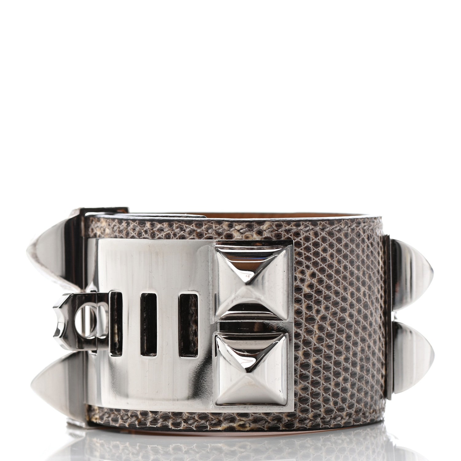 Hermes Lizard Collier De Chien CDC Bracelet Ombre 2 of 5