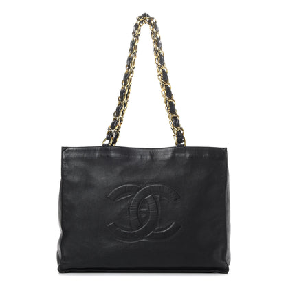 Chanel Lambskin CC Tote Black 1 of 13