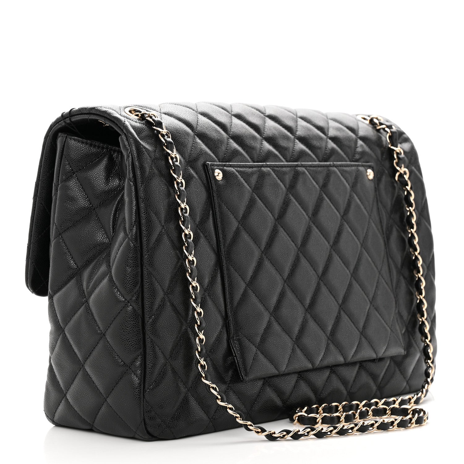 Chanel Caviar Quilted XXL Travel Flap Bag Black 3 of 10