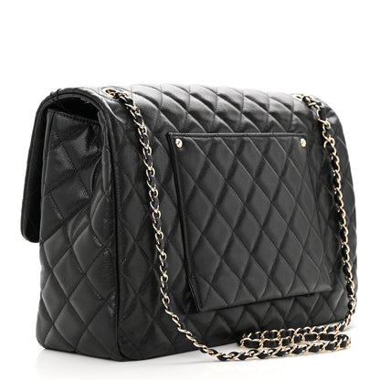 Chanel Caviar Quilted XXL Travel Flap Bag Black 3 of 10