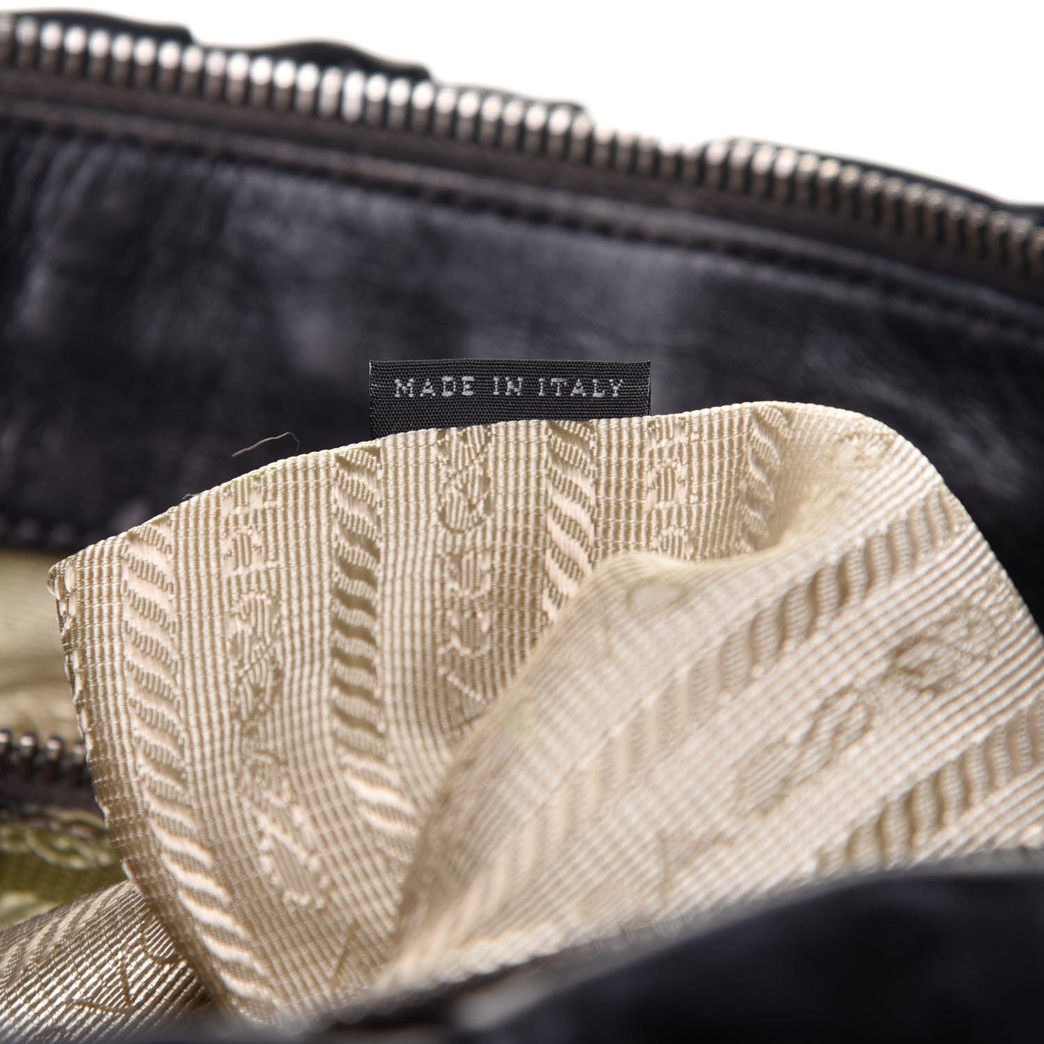 Prada Nappa Gaufre Tote Black 7 of 15