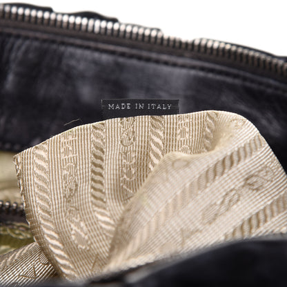 Prada Nappa Gaufre Tote Black 7 of 15