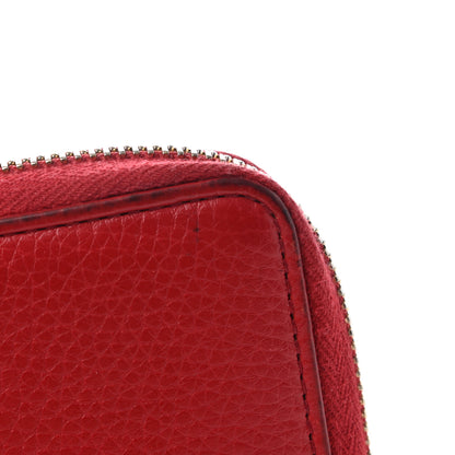 Gucci Pebbled Calfskin Medium Soho Zip Around Wallet Red 7 of 7
