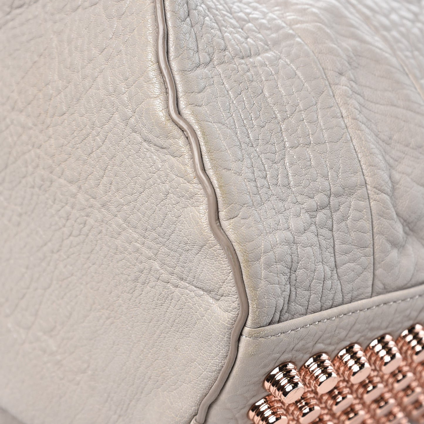 Pebbled Lambskin Rocco Lilac Rose Gold Hardware