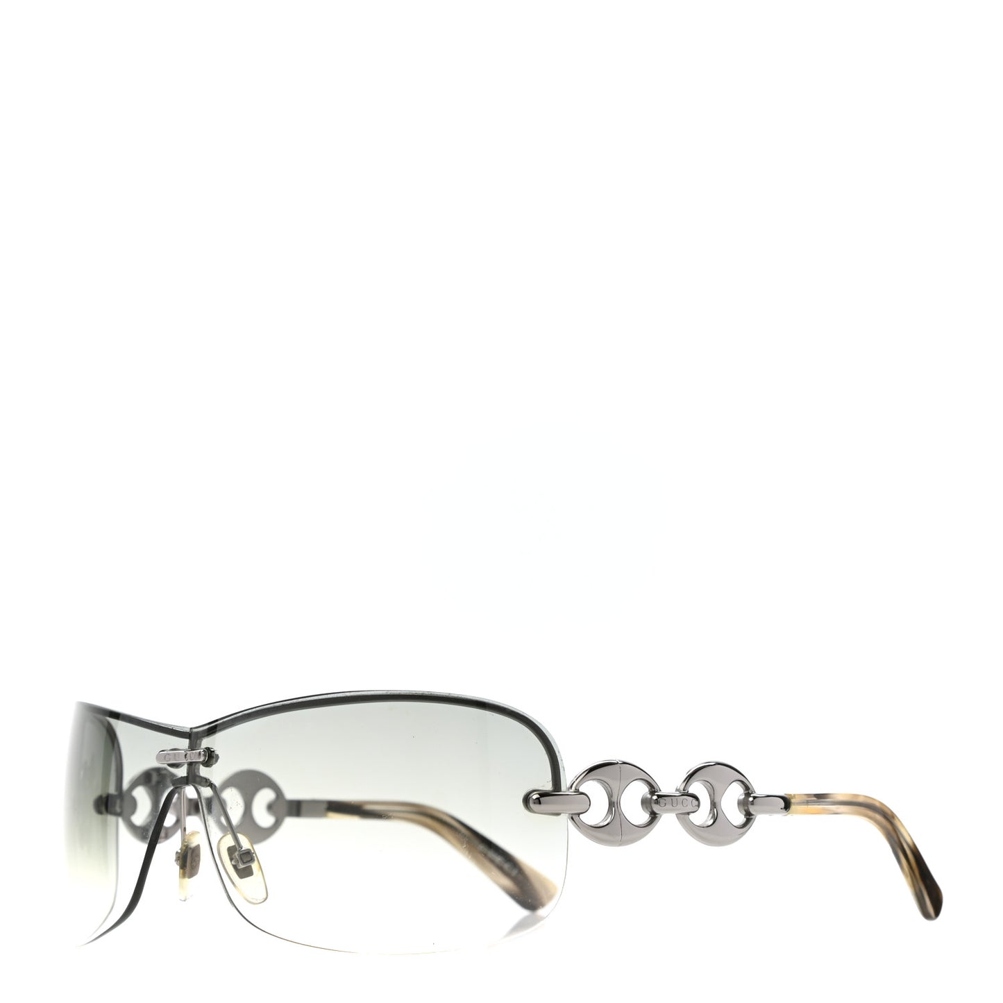 Semi Rimless Gradient Marina Chain Sunglasses GG2772/S Silver