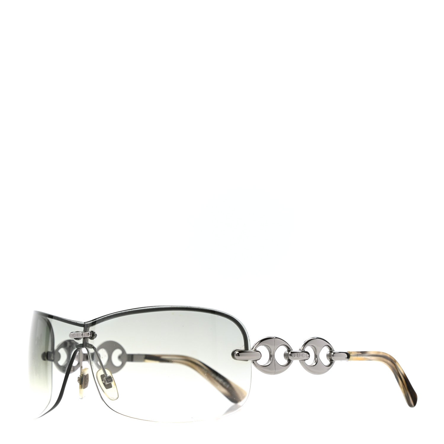 Gucci Semi Rimless Gradient Marina Chain Sunglasses GG2772/S Silver 1 of 7