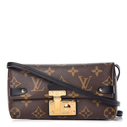 Louis Vuitton Monogram Triangle Chain Wallet Black 1 of 10