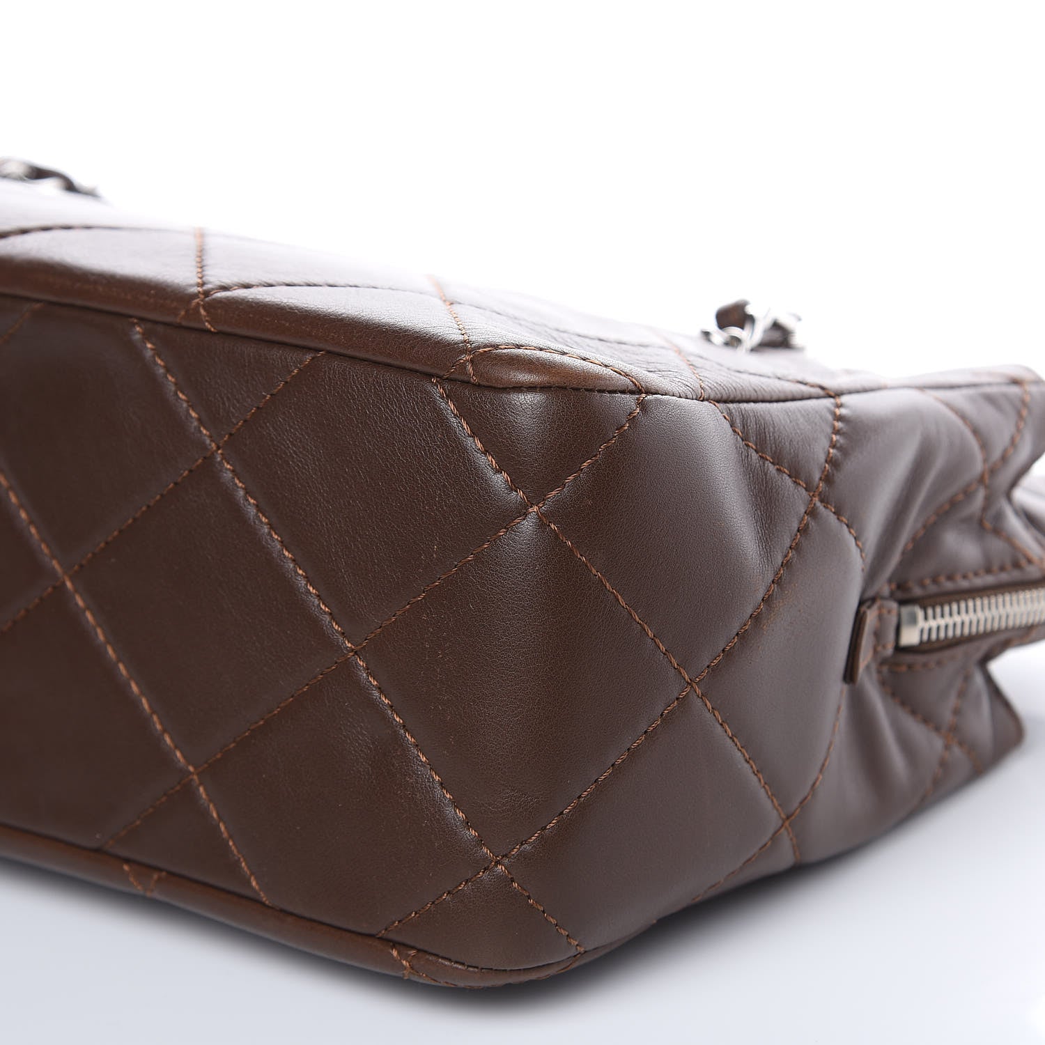 Chanel Calfskin Quilted In the Business Tote Brown 9 of 12