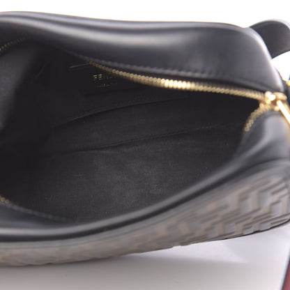 Fendi Vitello Century F is Fendi Bi-Color FF 1974 Embossed Camera Case Maya Black 5 of 11