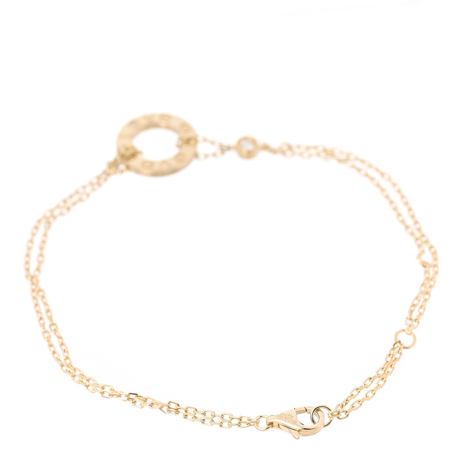 Cartier 18K Yellow Gold Diamond LOVE Bracelet 3 of 5