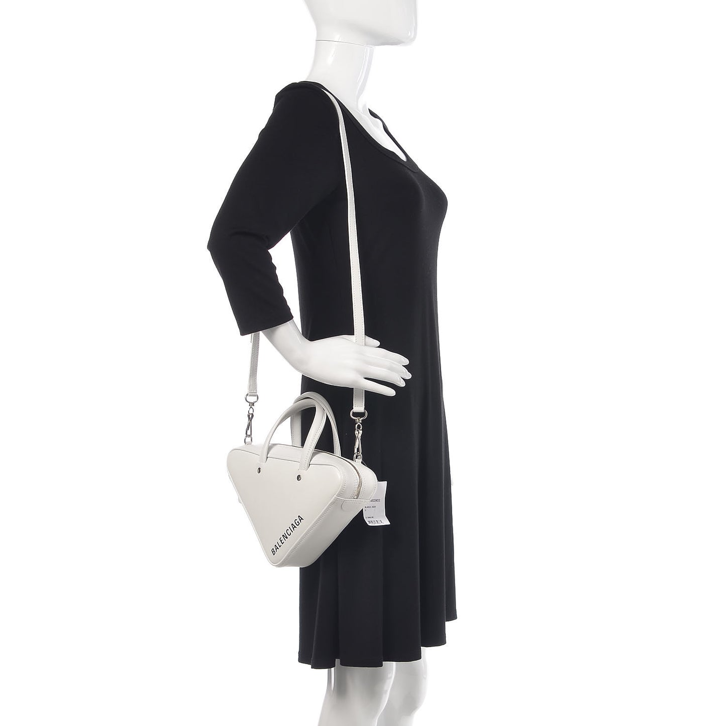 Calfskin XS Triangle Duffle White