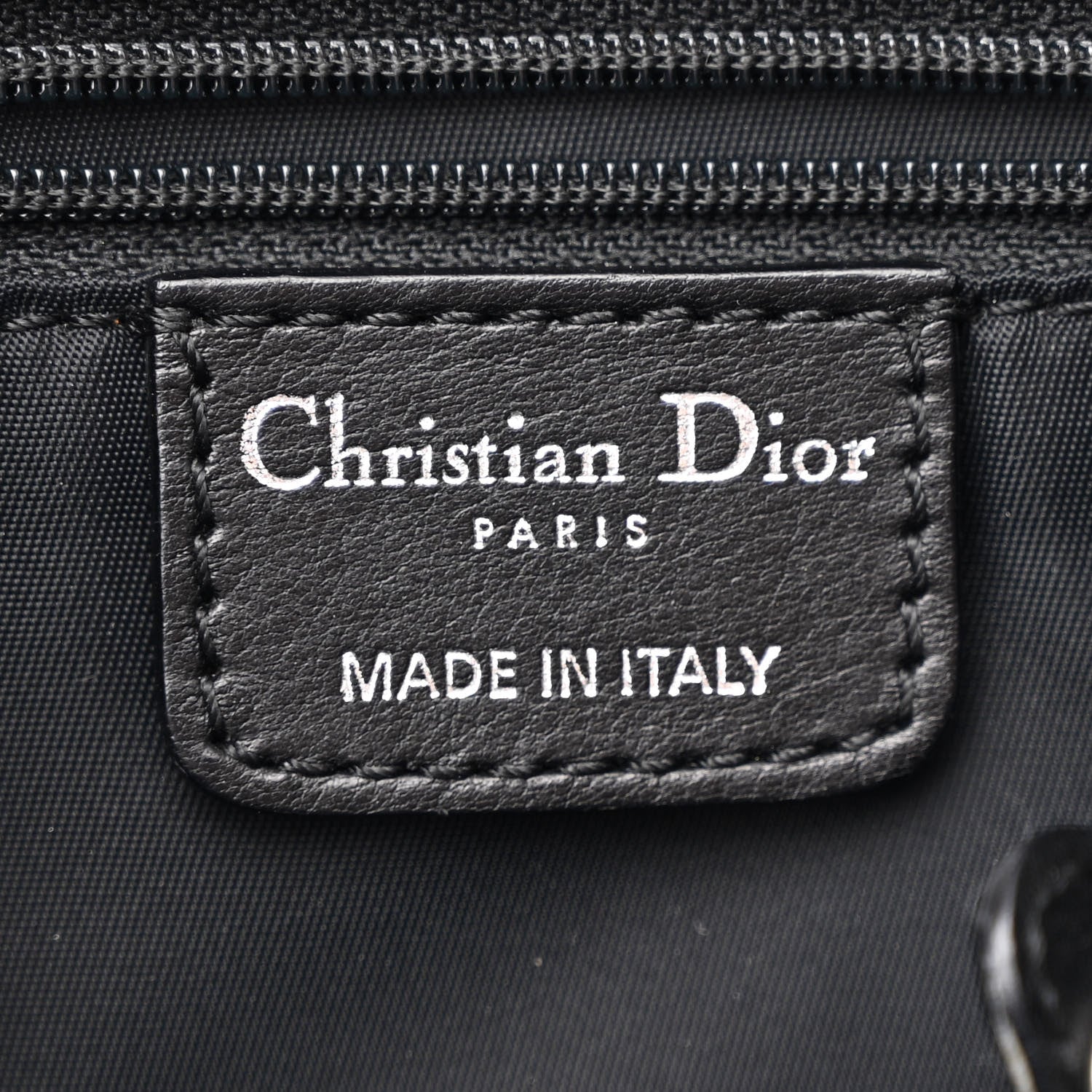 Christian Dior Nylon Monogram Small Lovely Tote Black 6 of 10