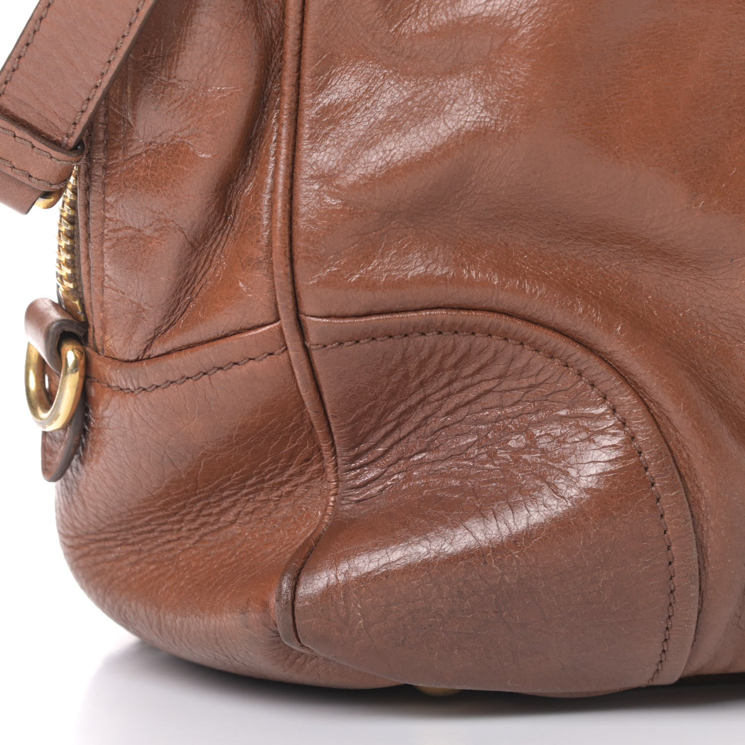 Prada Vitello Shine Bauletto Palissandro 5 of 8