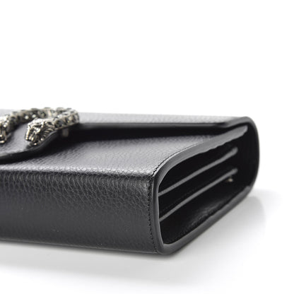 Gucci Calfskin Mini Dionysus Chain Wallet Black 7 of 11