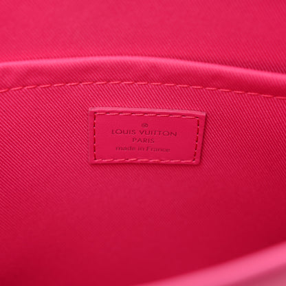 Louis Vuitton Monogram Macassar Pochette Voyage MM Fuchsia 6 of 7