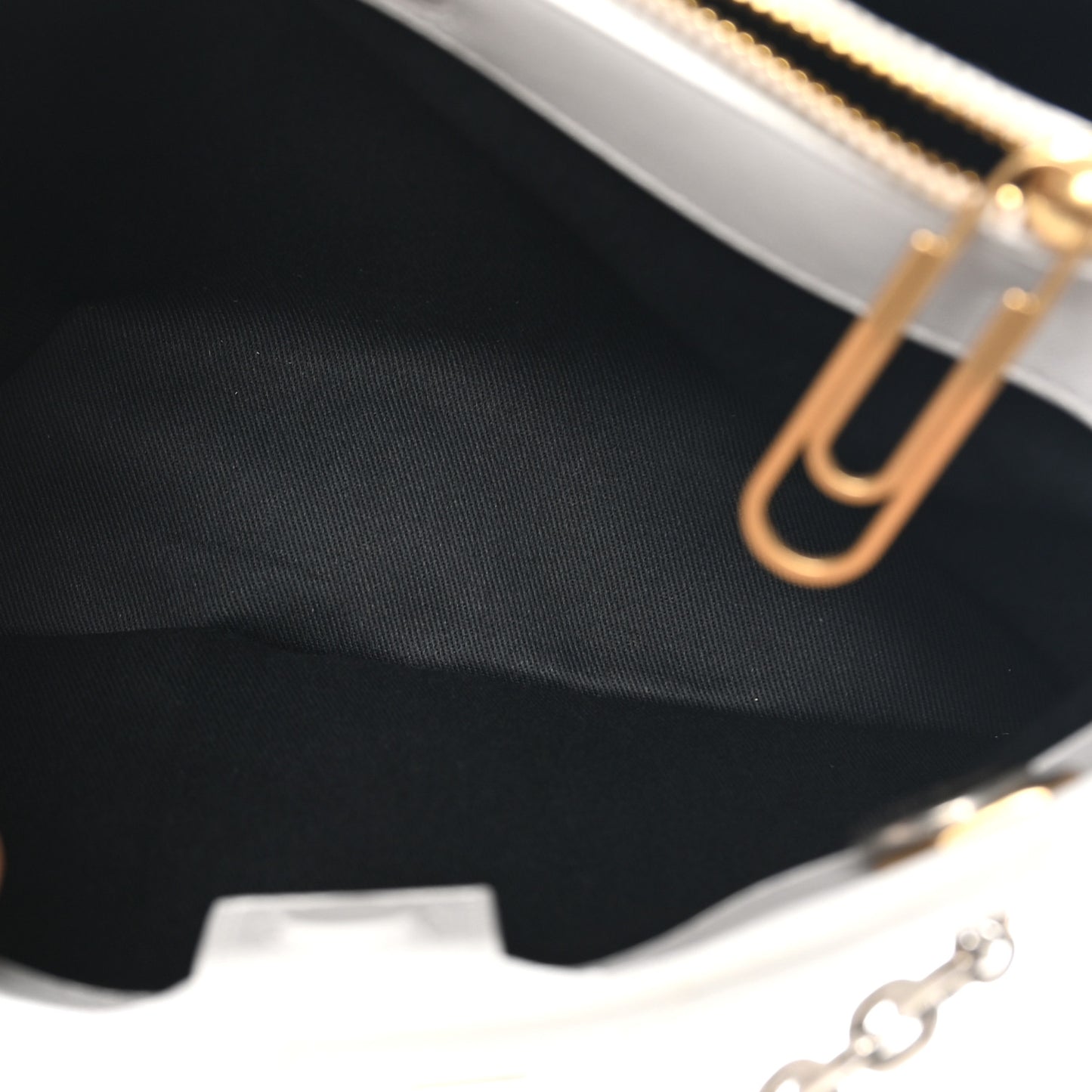 Calfskin Diagonal Quilted Jackhammer 25 Tote White