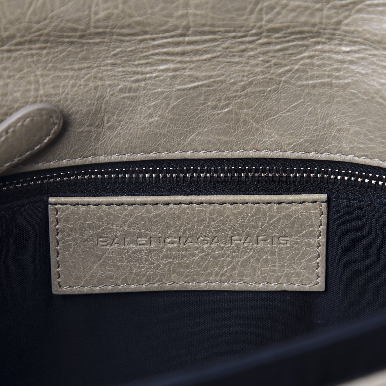 Balenciaga Agneau Giant 12 Silver Hardware Envelope Clutch Beige Latte 8 of 10