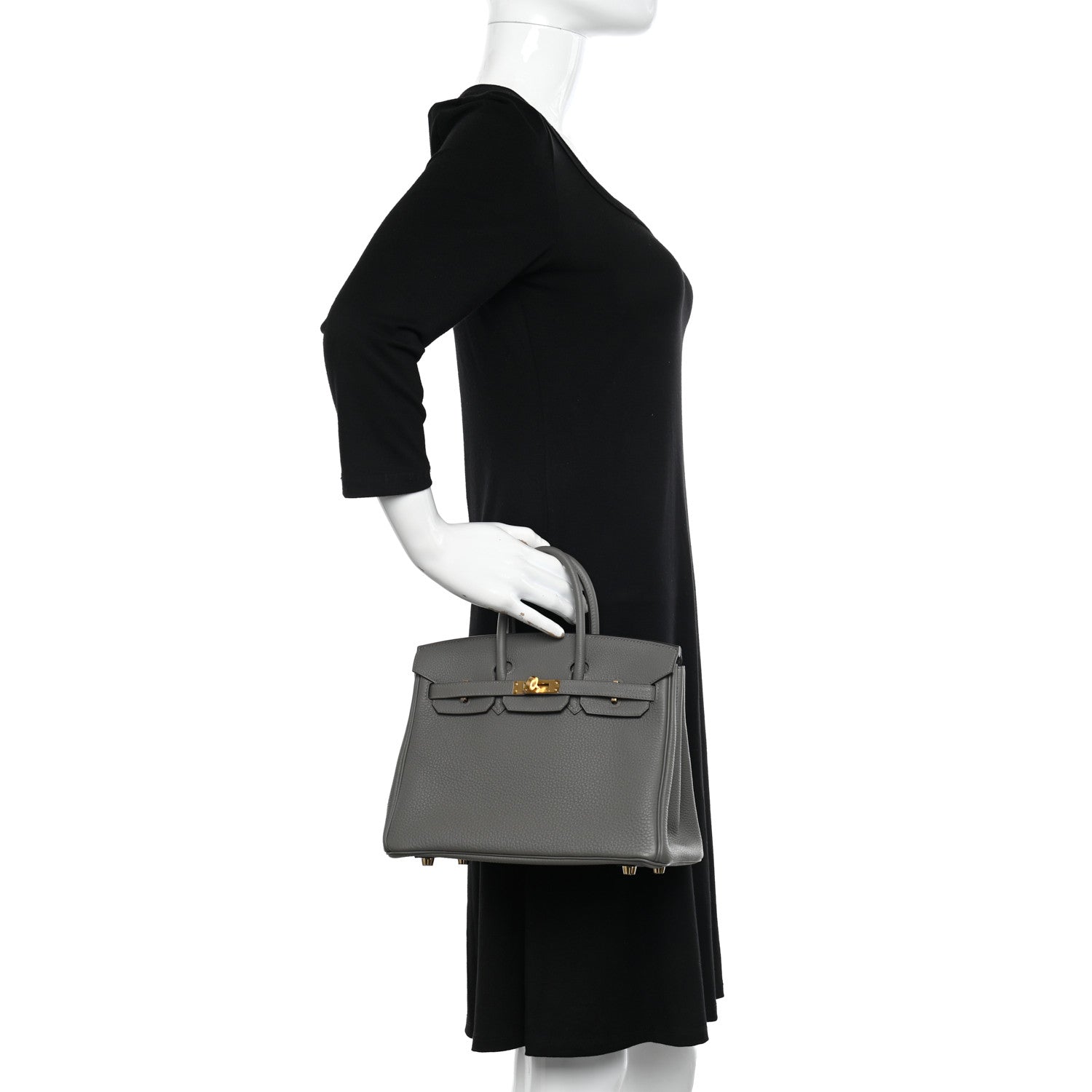 Hermes Togo Birkin 25 Gris Meyer 2 of 10