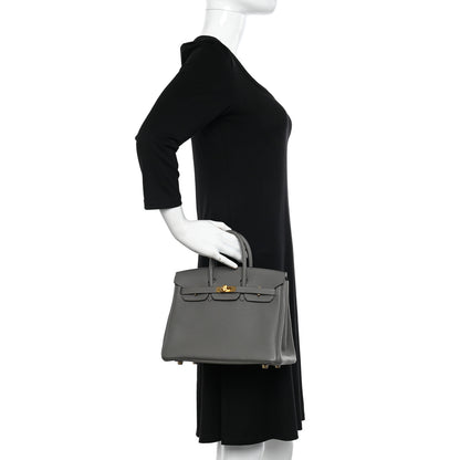 Hermes Togo Birkin 25 Gris Meyer 2 of 10