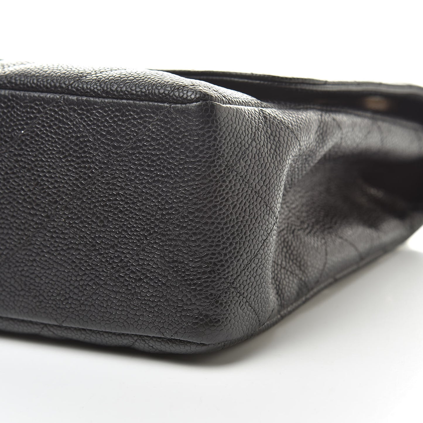 Caviar Quilted Jumbo Single Flap Black